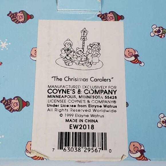 1999 The Little Street Collection "The Christmas Carolers" Figurine by Elayne Wa - Picture 8 of 8